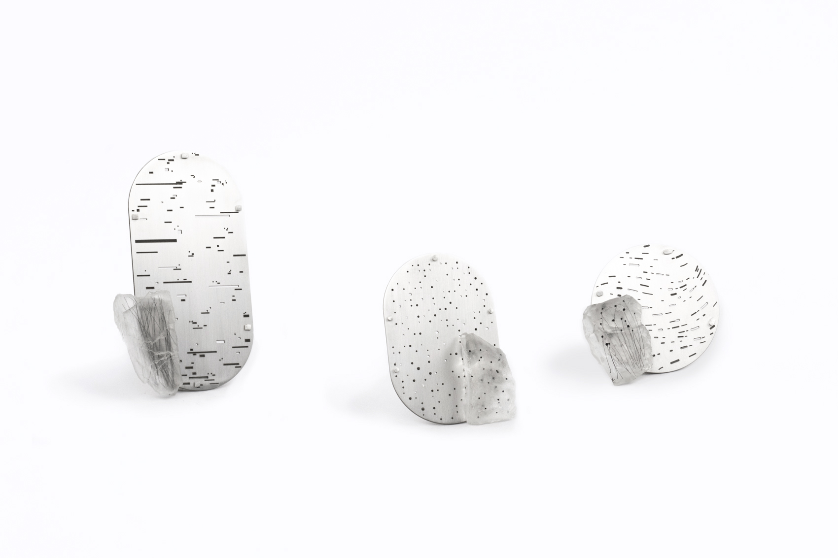 Meristema Lab, Annarita_Bianco, 3020, silver brooch modern pattern, contemporary jewellery