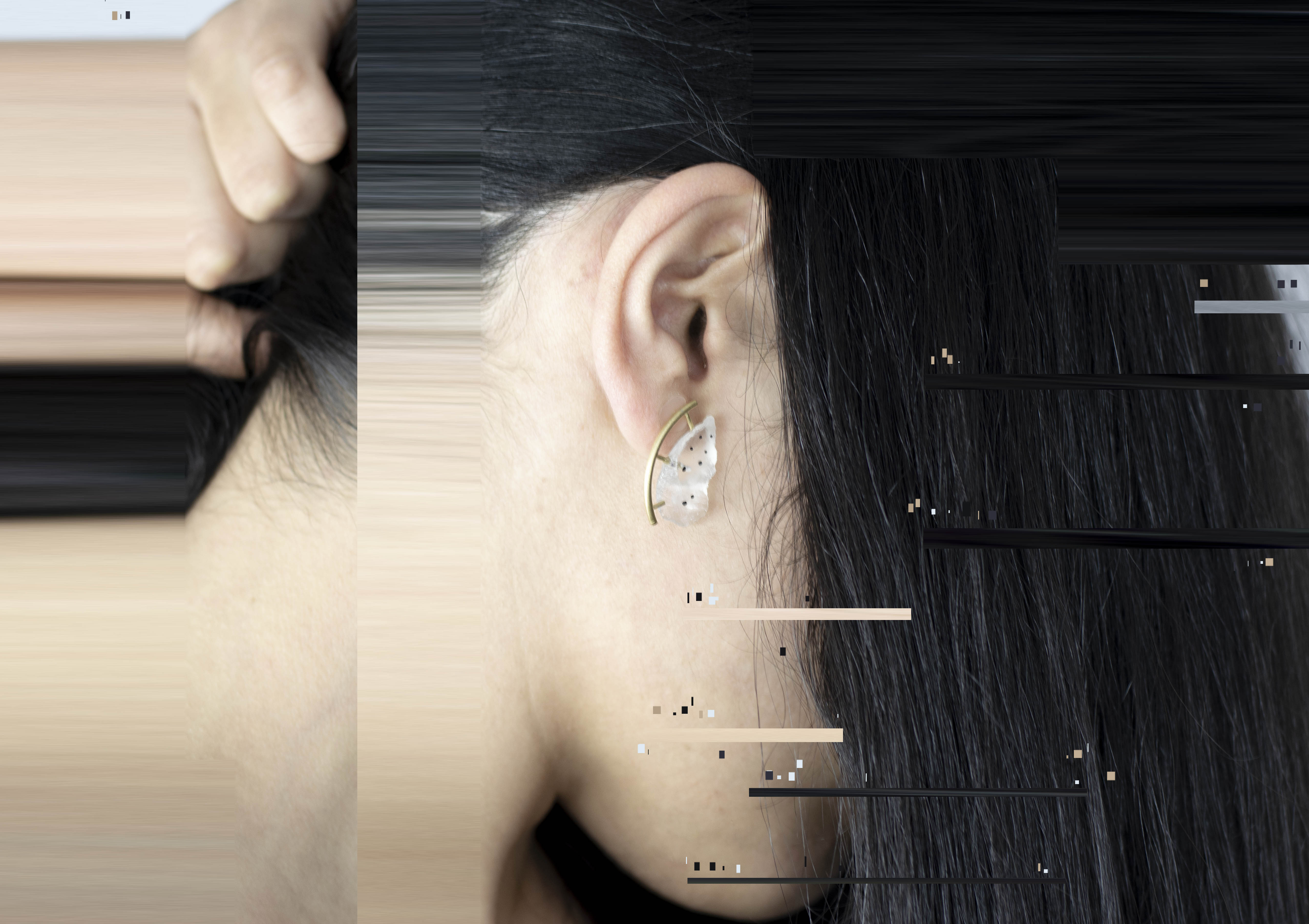 Meristema Lab, Annarita_Bianco,3020 graft, earrings, contemporary jewellery