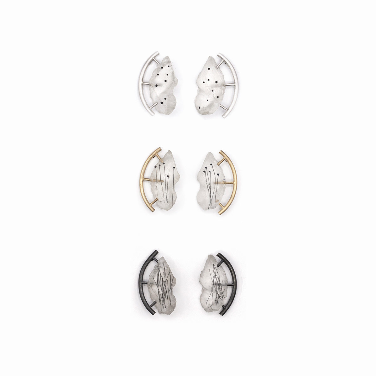 Meristema Lab, Annarita_Bianco,3020 graft, earrings, contemporary jewellery
